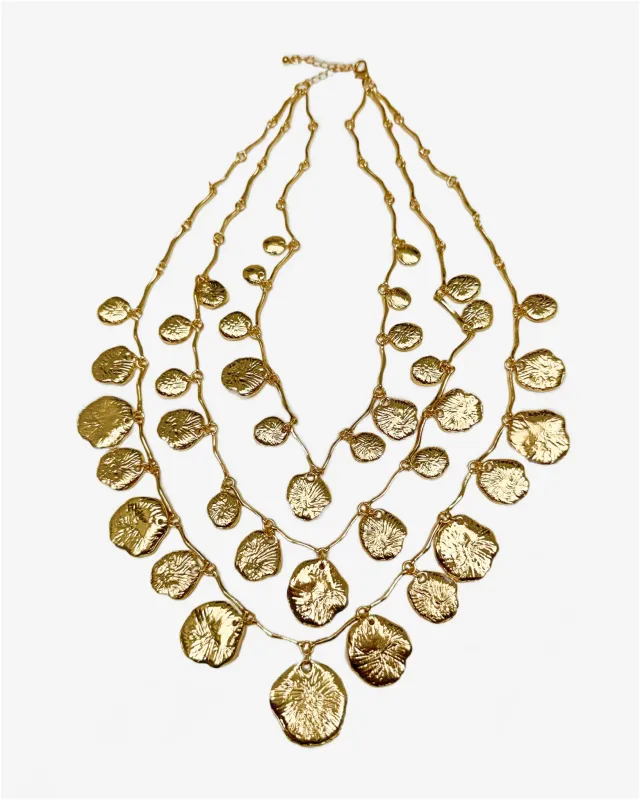 Modern Bohemian Layered Necklace Gold sold by Boston Proper