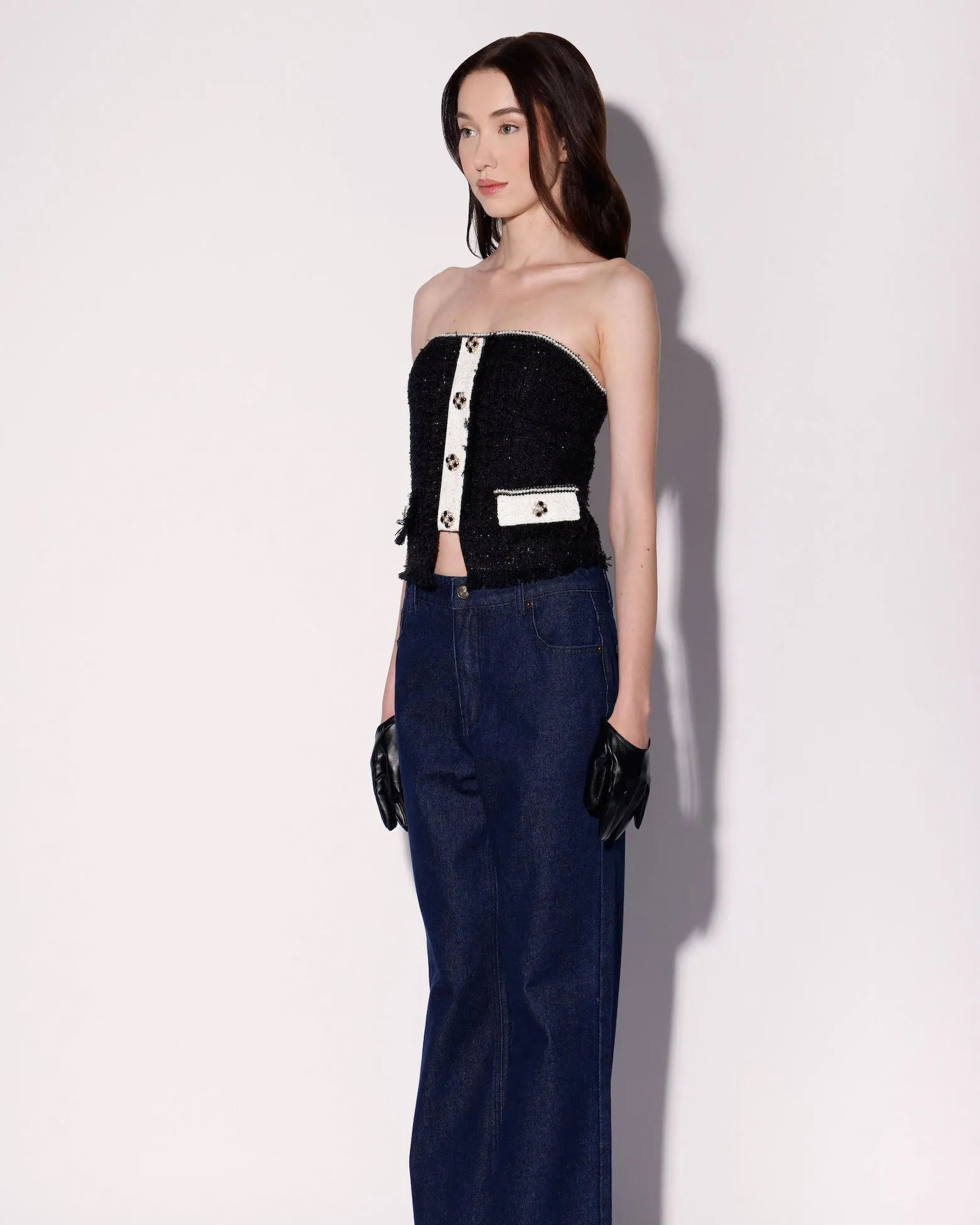 Demi Top, Heiress Tweed sold by Boston Proper product image thumbnail 3