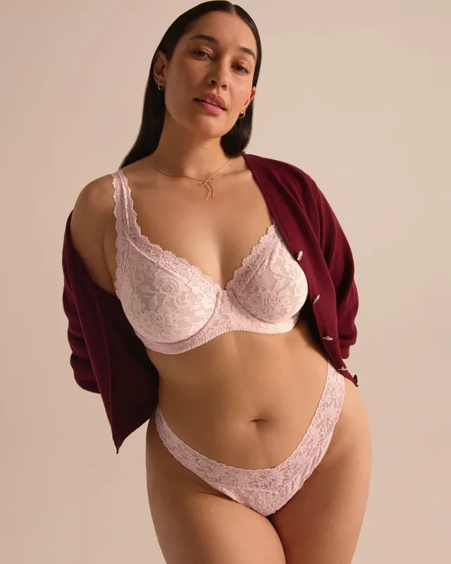 Signature Lace® Original Rise Thong Blushing Rose sold by Boston Proper