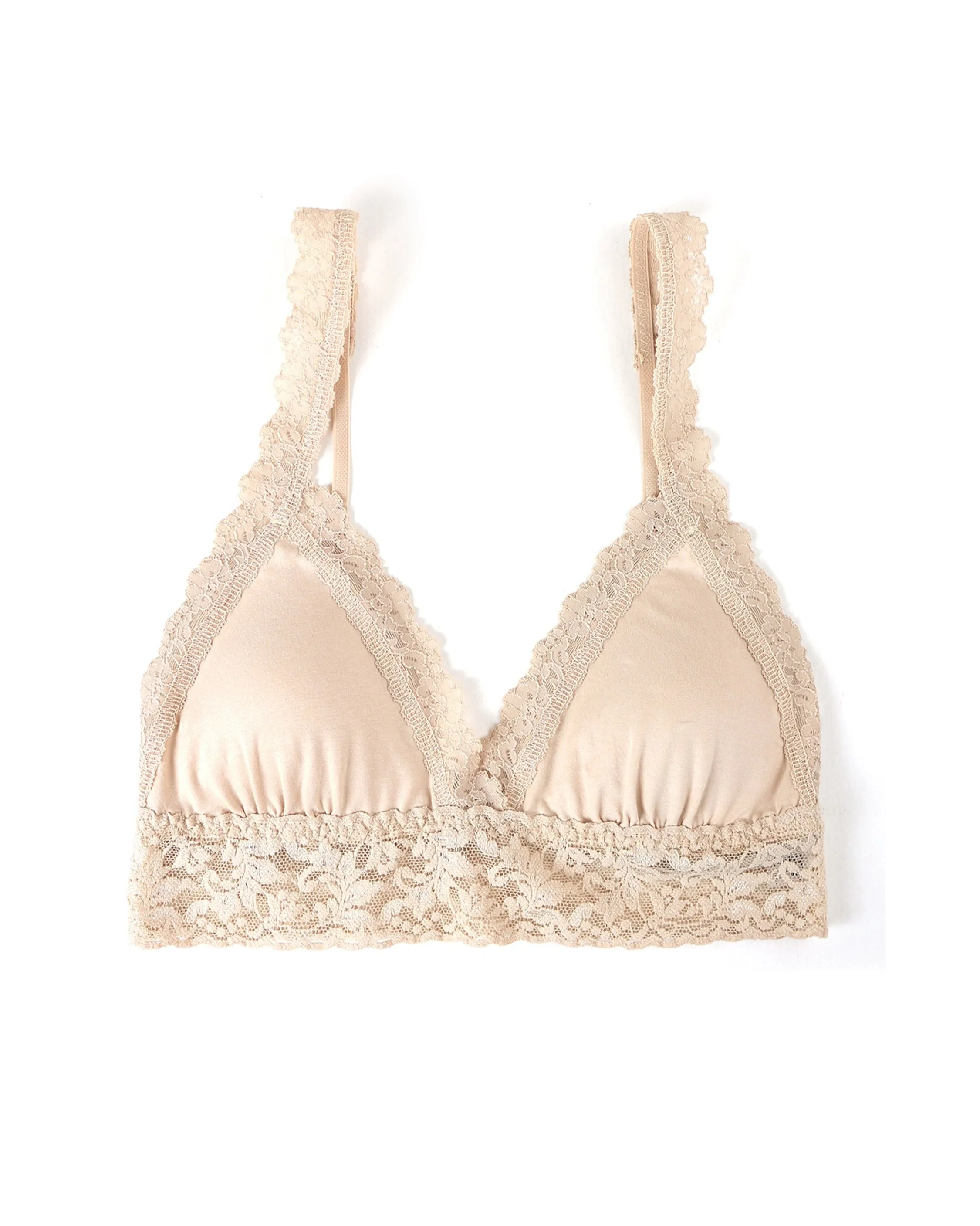 Supima® Cotton Padded Bralette Chai sold by Boston Proper product image thumbnail 3