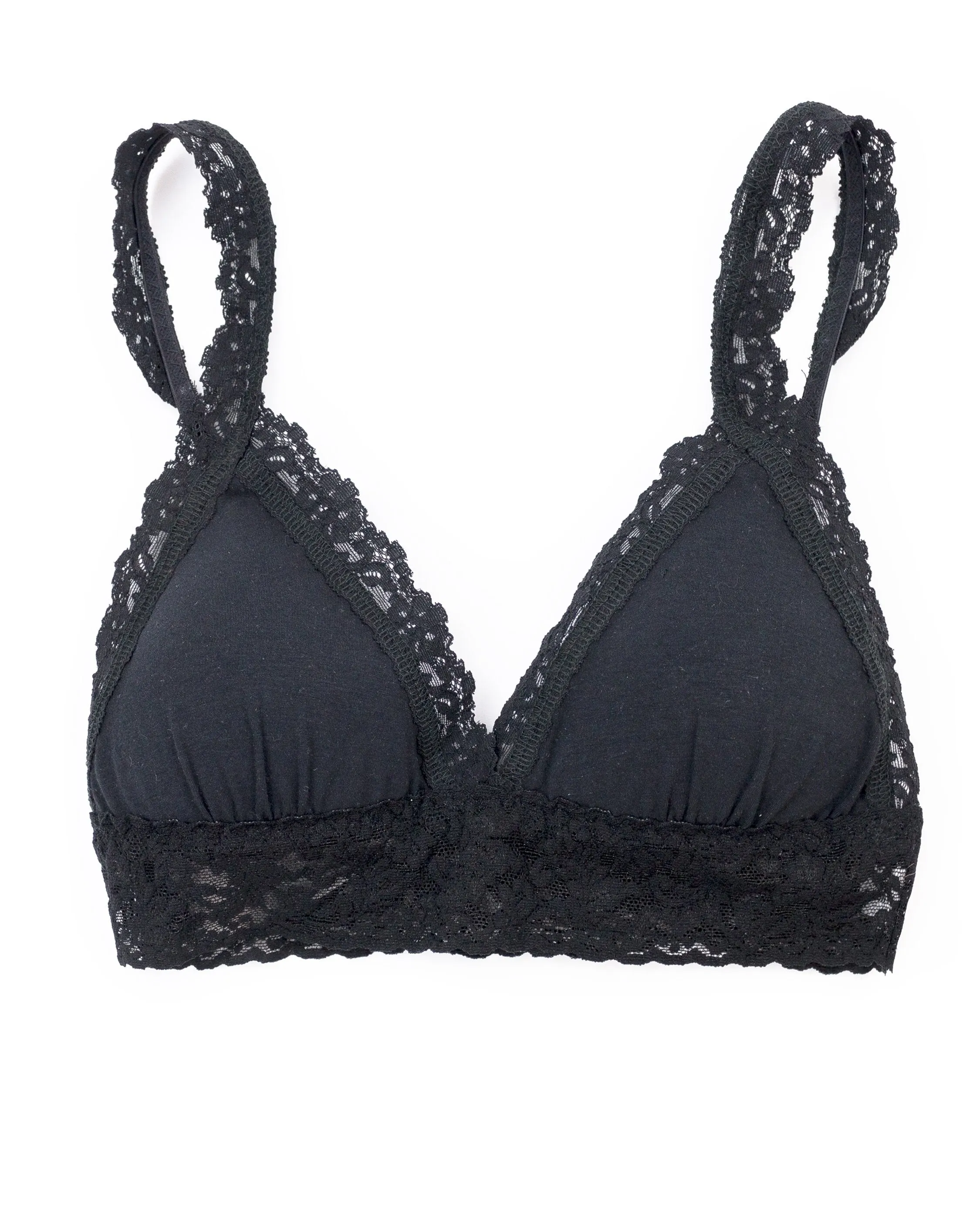 Supima® Cotton Padded Bralette Black sold by Boston Proper product image thumbnail 2