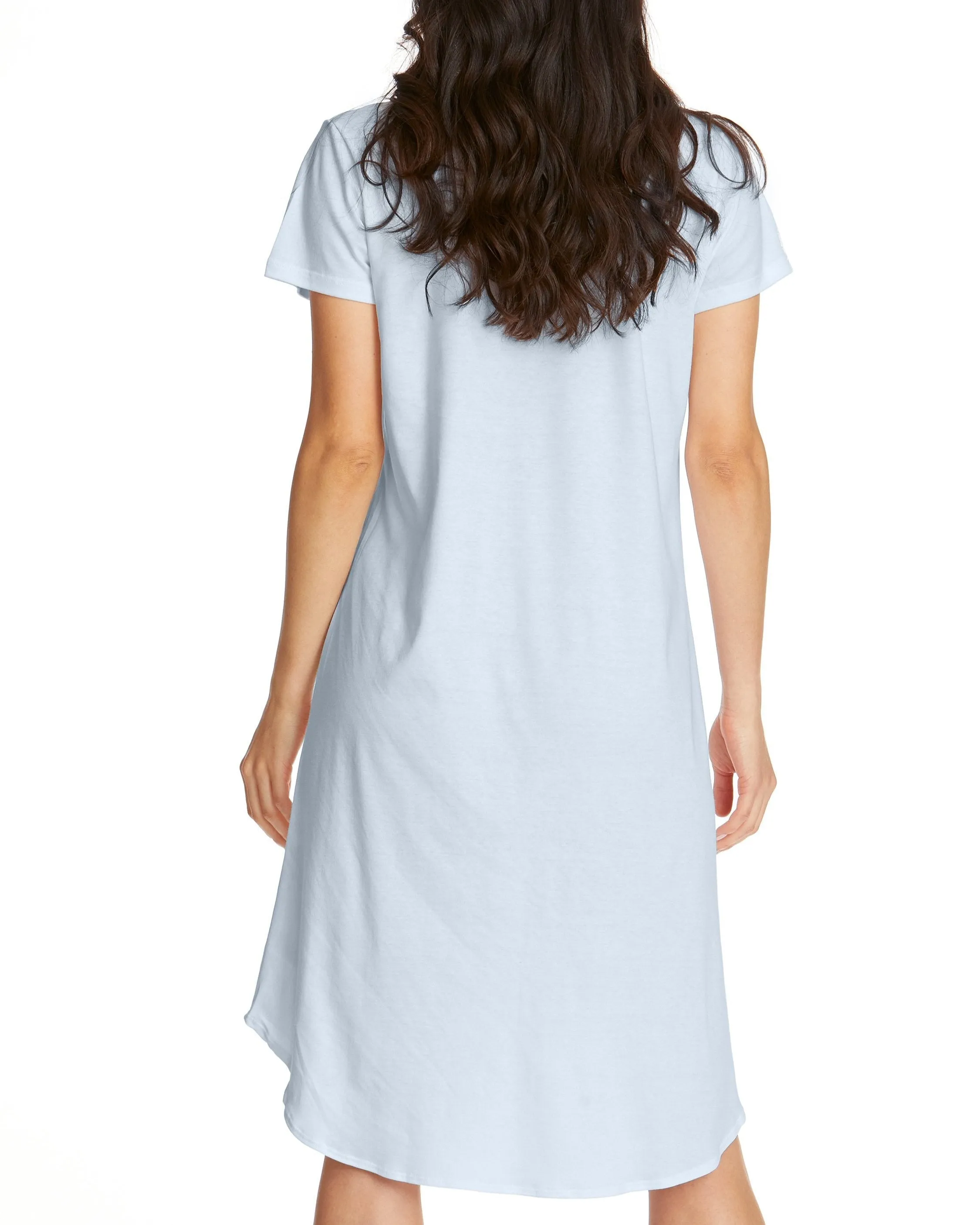 Supima® Cotton Gown Powder Blue sold by Boston Proper product image thumbnail 2