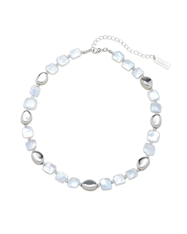 FRESHWATER PEARL PINA NECKLACE SILVER sold by Boston Proper
