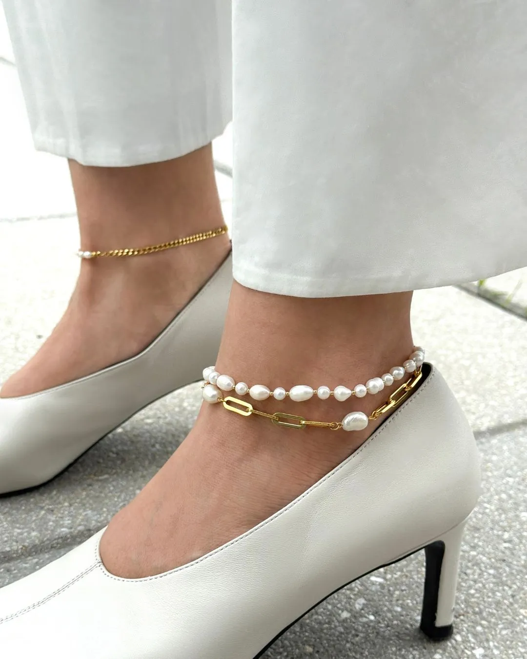 FRESHWATER PEARL AVIV ANKLET sold by Boston Proper product image thumbnail 2
