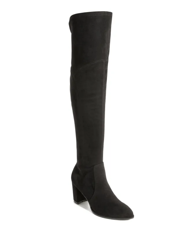 Suede Over The Knee Boot Black sold by Boston Proper