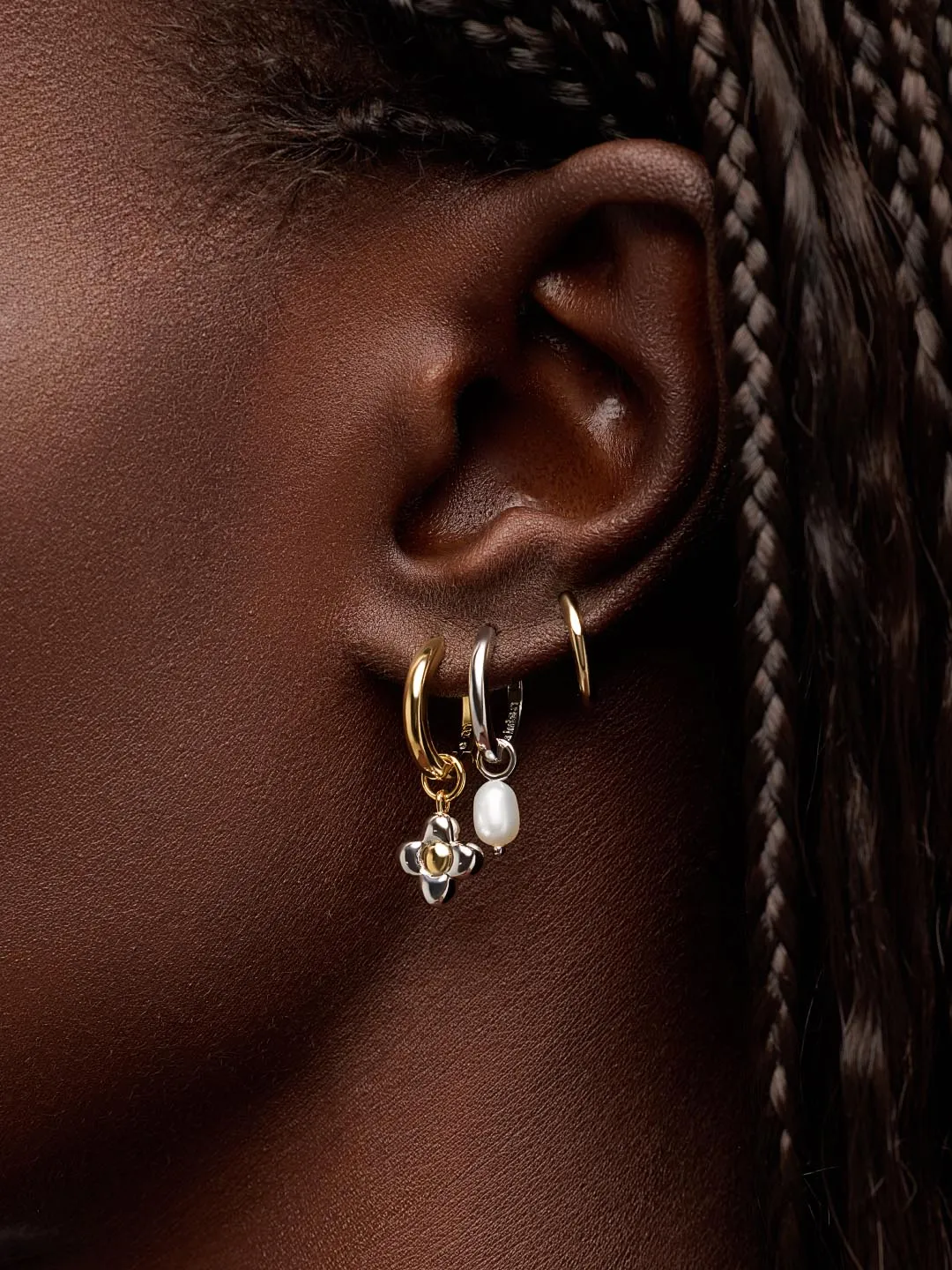 Flower Earrings - Liora Hoops sold by Boston Proper product image thumbnail 2