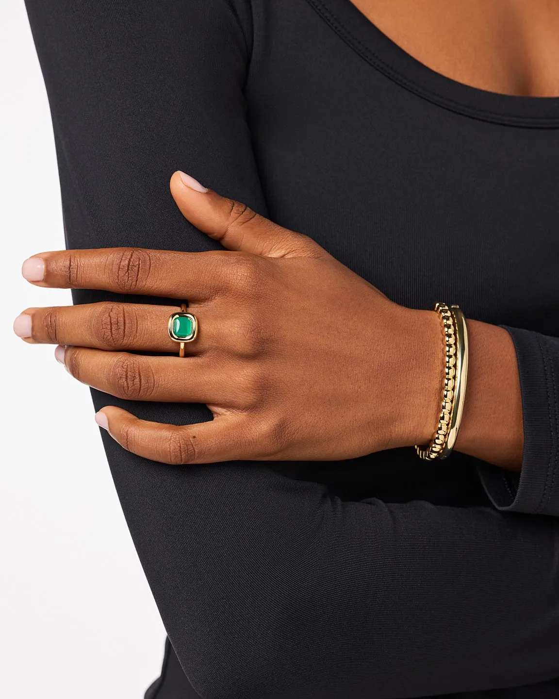 Statement Ring - Clara Ring Green Onyx sold by Boston Proper product image thumbnail 2