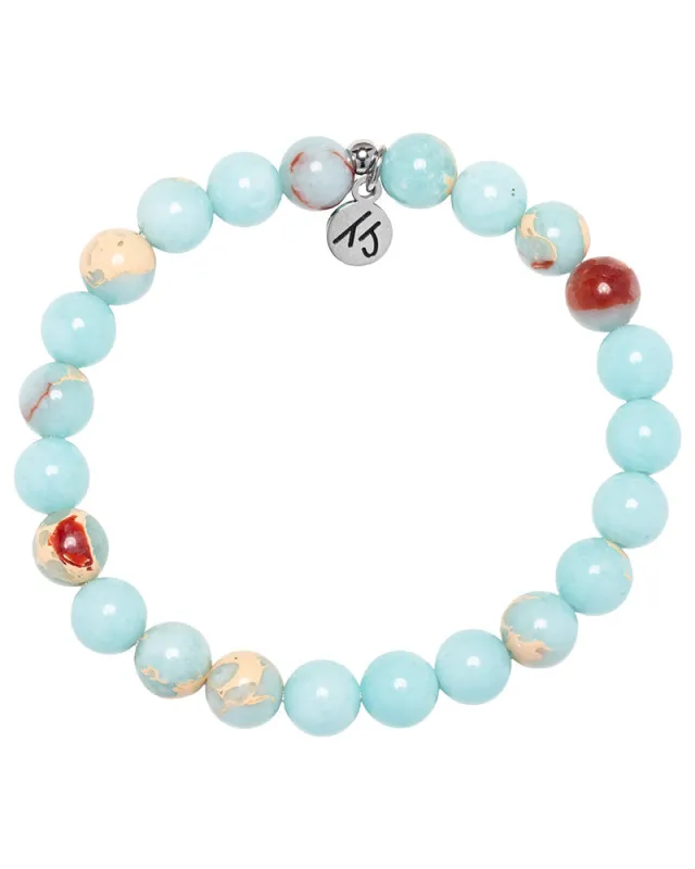 Defining Bracelet- Resilience Bracelet with Snakeskin Jasper Gemstones sold by Boston Proper