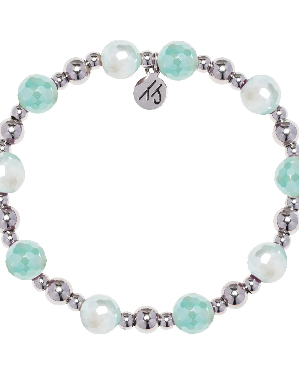 Day by Day Collection- Aqua Agate Gemstone Bracelet sold by Boston Proper