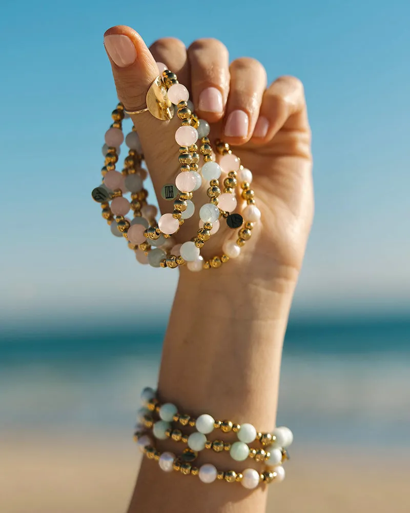 Gold Day by Day Collection- Hemimorphite Gemstone Bracelet sold by Boston Proper product image thumbnail 3