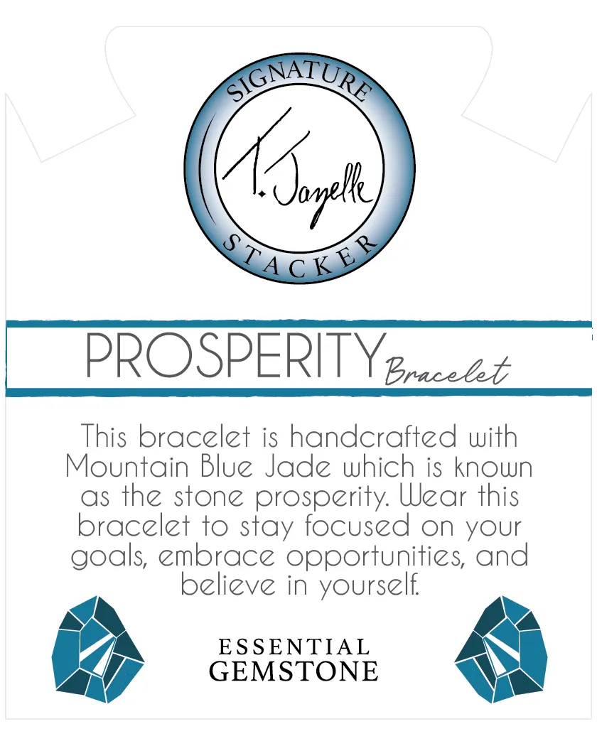 Defining Bracelet- Prosperity Bracelet with Mountain Blue Jade Gemstones sold by Boston Proper product image thumbnail 2