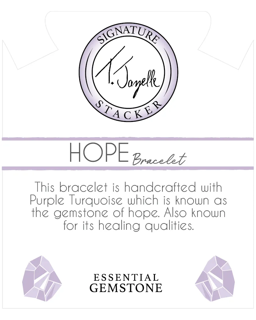 Defining Bracelet- Hope Bracelet with Purple Turquoise Gemstones sold by Boston Proper product image thumbnail 2