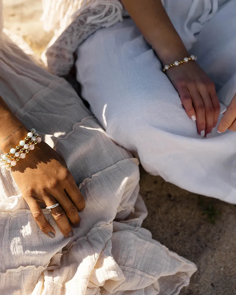 Gold Day by Day Collection- Pearl Gemstone Bracelet sold by Boston Proper product image thumbnail 4