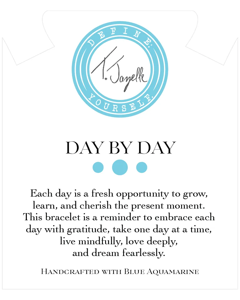 Day by Day Collection- Blue Aquamarine Gemstone Bracelet sold by Boston Proper product image thumbnail 2