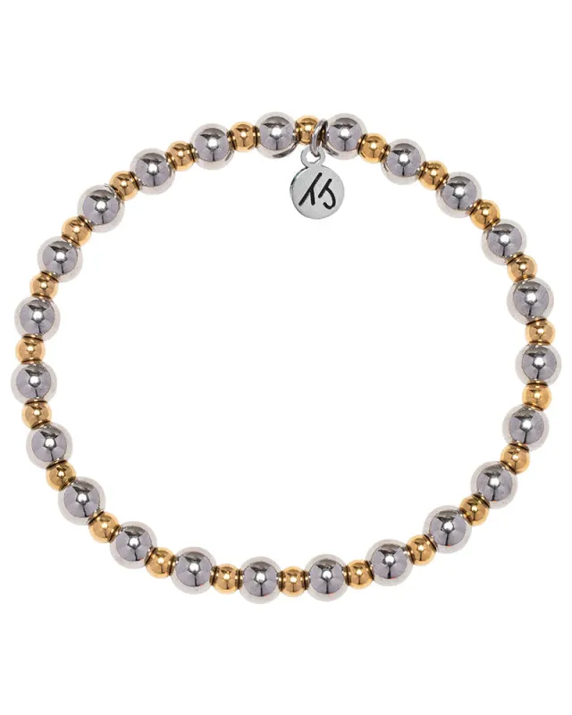 Serenity Collection- Stainless Steel Gemstone Bracelet sold by Boston Proper