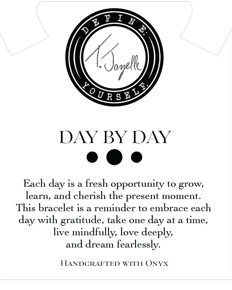 Gold Day by Day Collection- Onyx Gemstone Bracelet sold by Boston Proper product image thumbnail 2