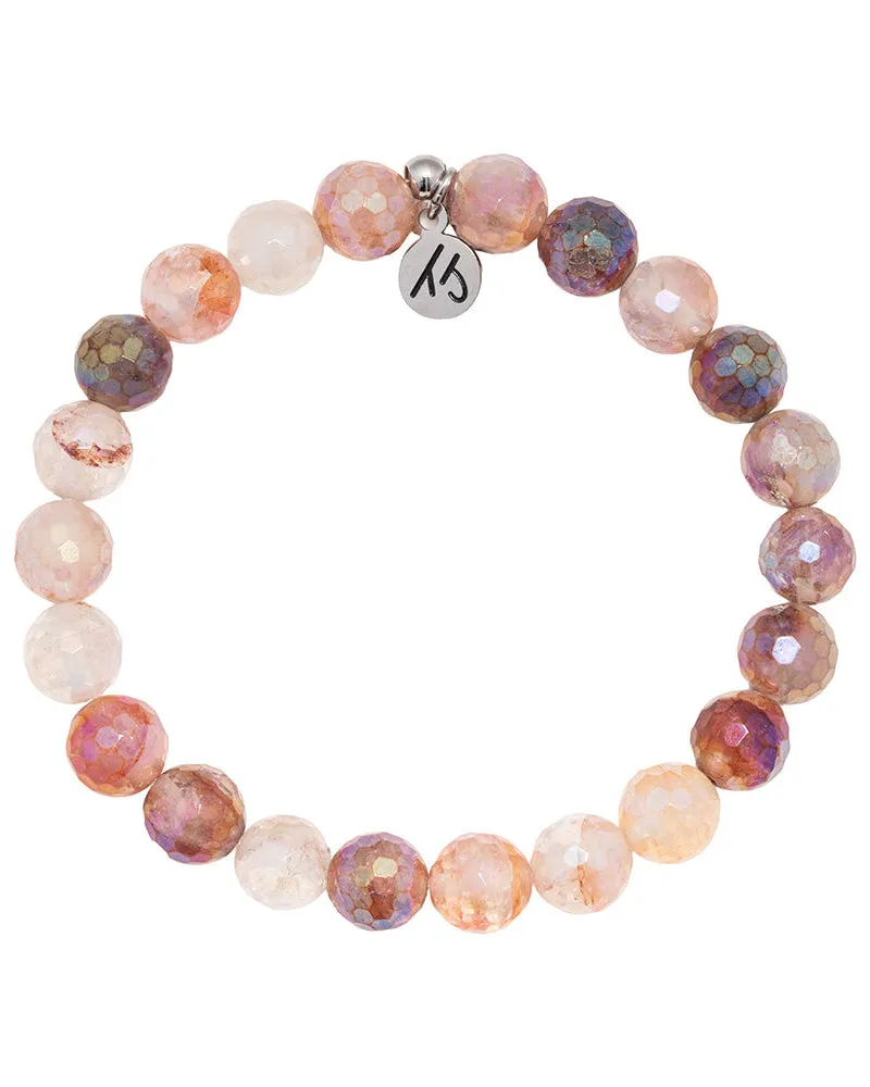 Defining Bracelet- Love Bracelet with Strawberry Quartz Gemstones sold by Boston Proper