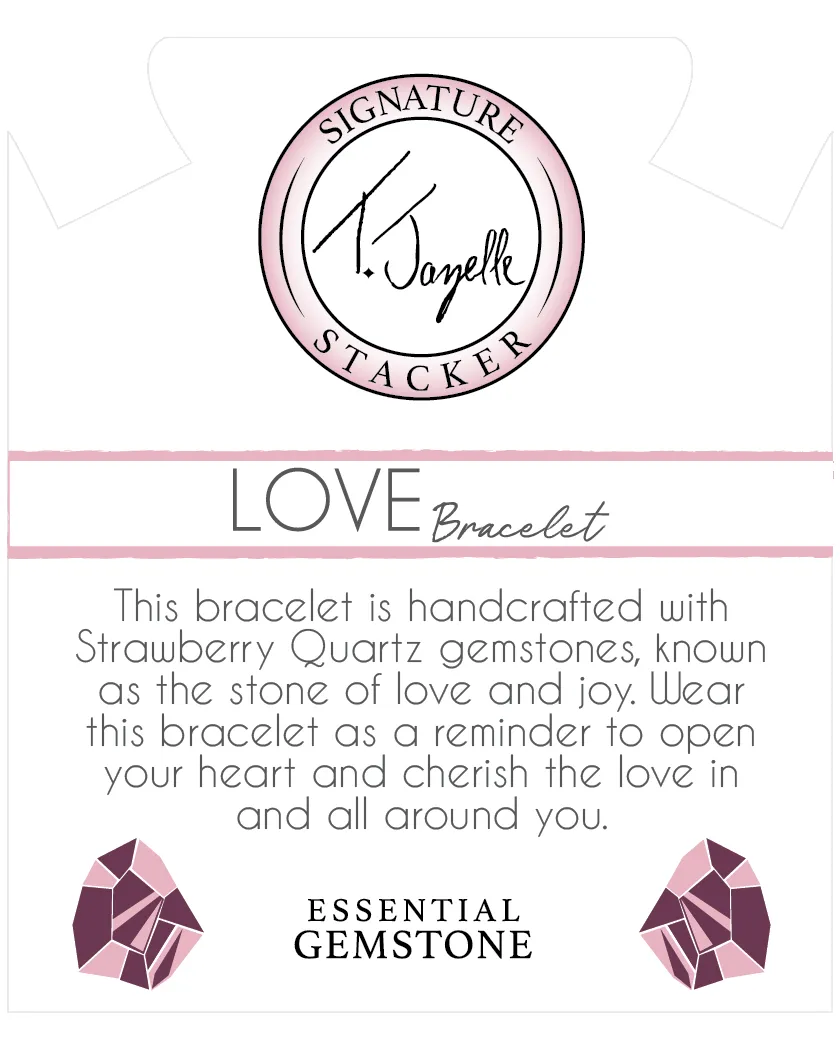 Defining Bracelet- Love Bracelet with Strawberry Quartz Gemstones sold by Boston Proper product image thumbnail 2