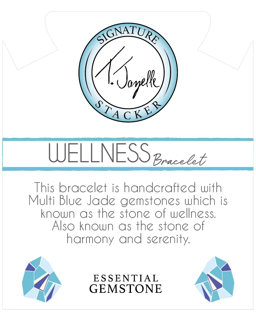 Defining Bracelet- Wellness Bracelet with Multi Blue Jade Gemstones sold by Boston Proper product image thumbnail 2