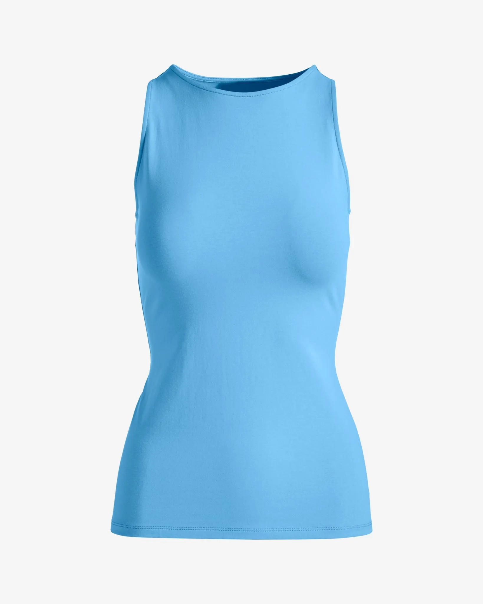 So Sexy High Neck Tank Knit Top Ethereal Blue sold by Boston Proper product image thumbnail 2