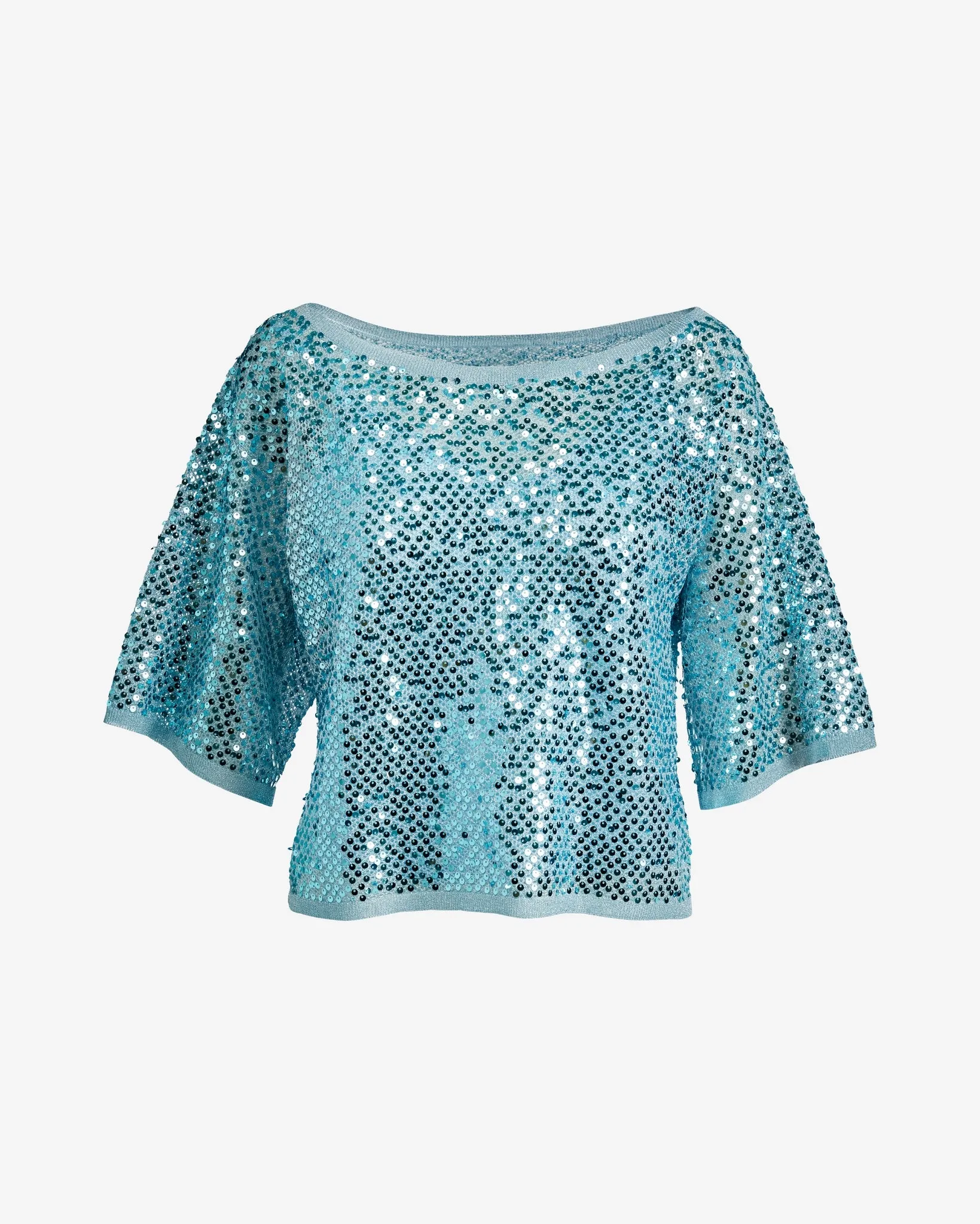 Sequin Poncho Blue Cloud sold by Boston Proper product image thumbnail 2