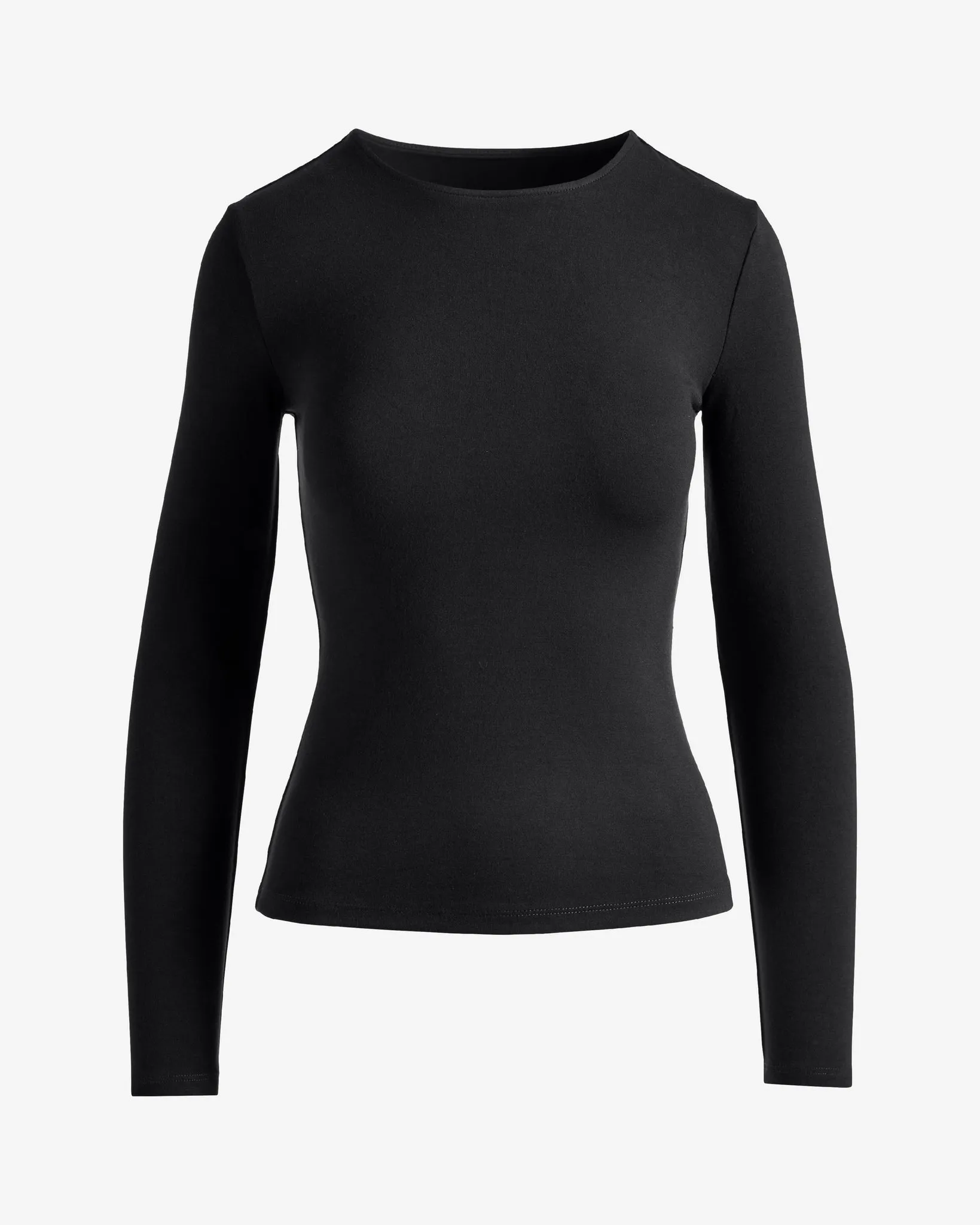 Crew Neck Knit Top Black sold by Boston Proper product image thumbnail 2