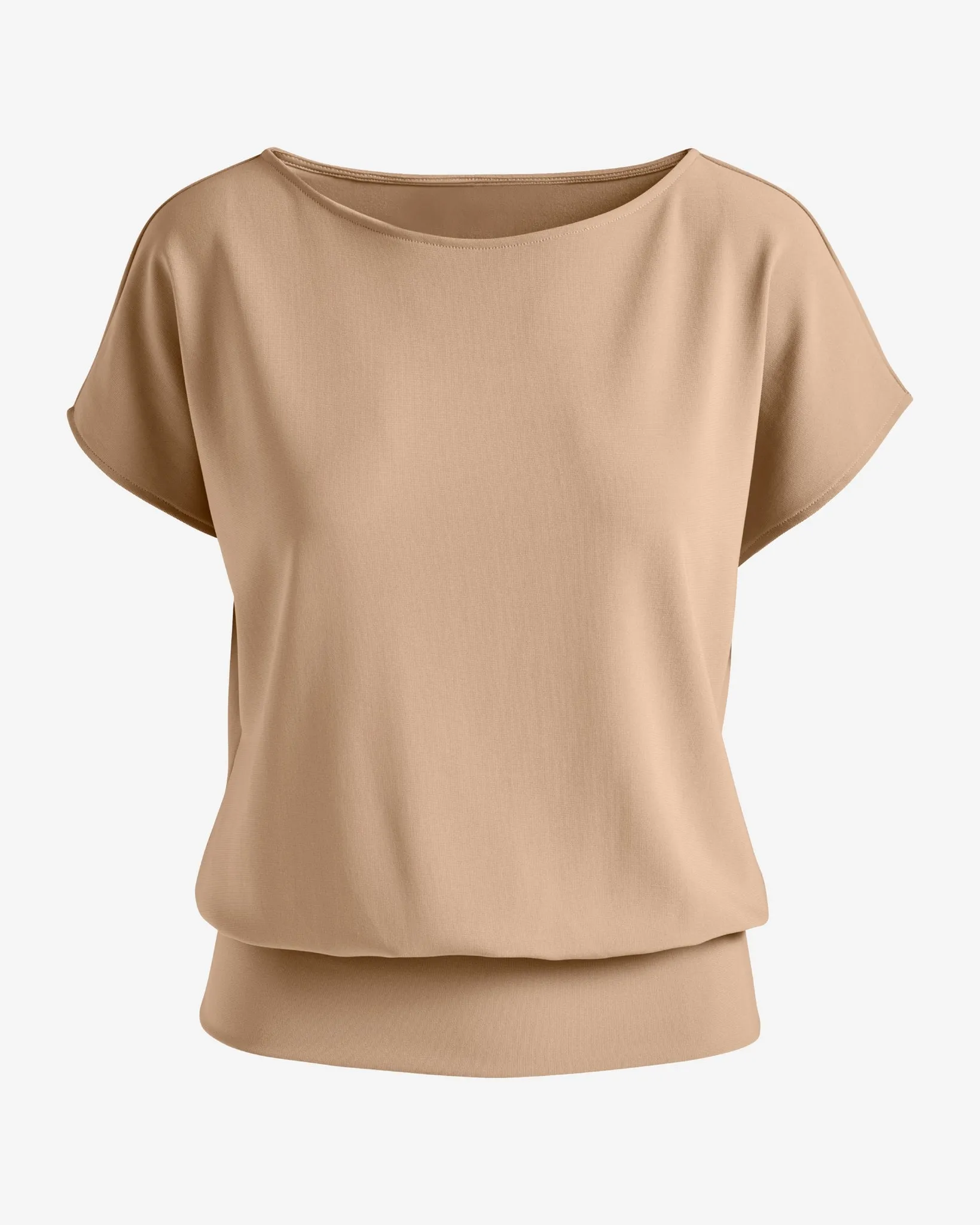Beyond Travel Cold Shoulder Three Quarter Sleeve Top Natural sold by Boston Proper product image thumbnail 2