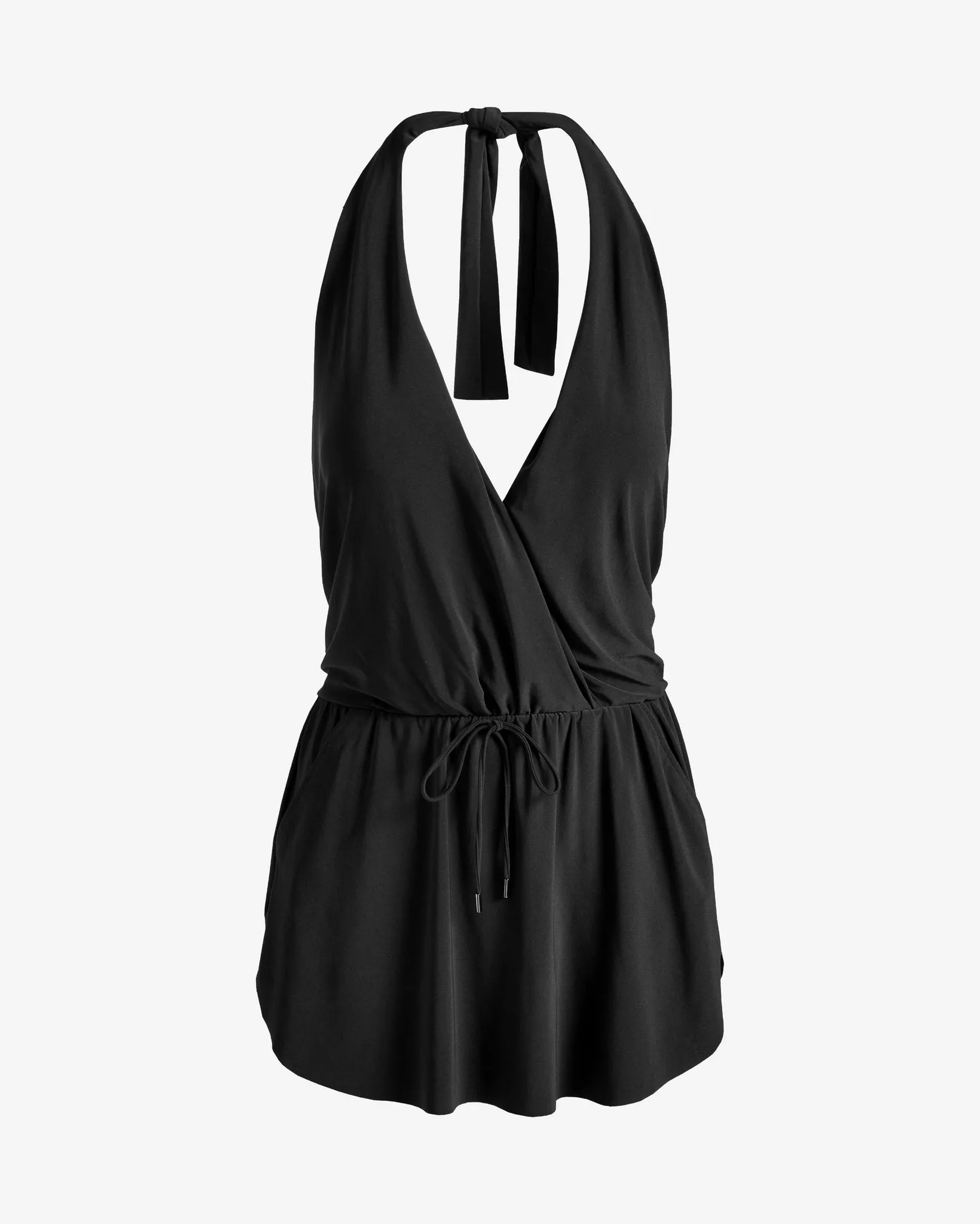 Surplice Halter Swim Dress Black sold by Boston Proper product image thumbnail 2