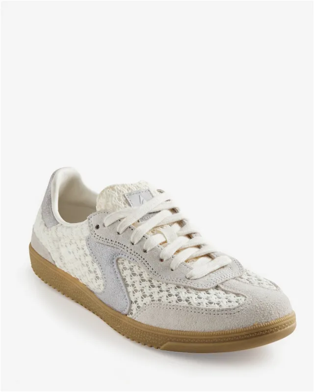 Spring Lace Sneaker Off White made by Boston Proper