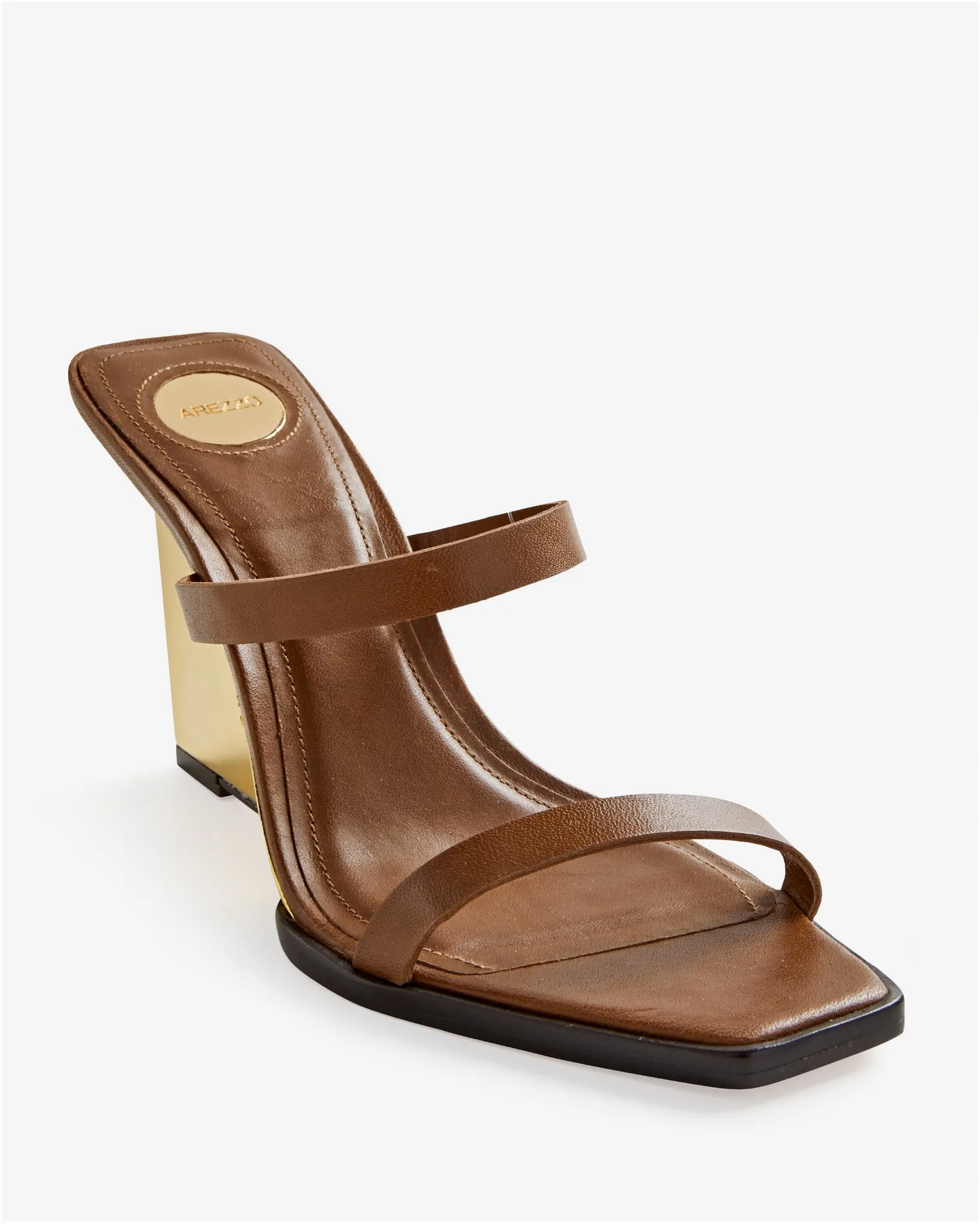 Metallic Heeled Wedge Brown sold by Boston Proper product image thumbnail 2