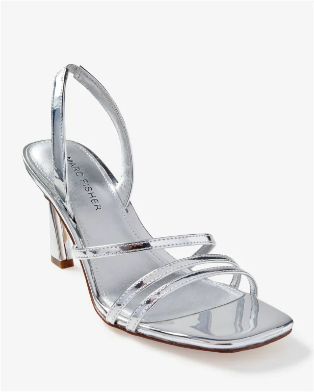 Sling Back Strappy Dress Heel Silver sold by Boston Proper