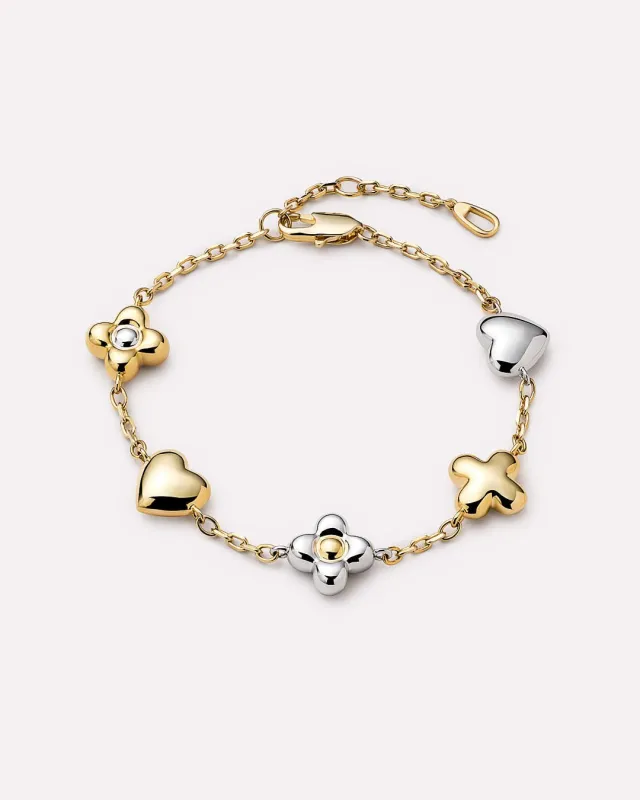 Gold Charm Bracelet - Azura Bracelet made by Ana Luisa