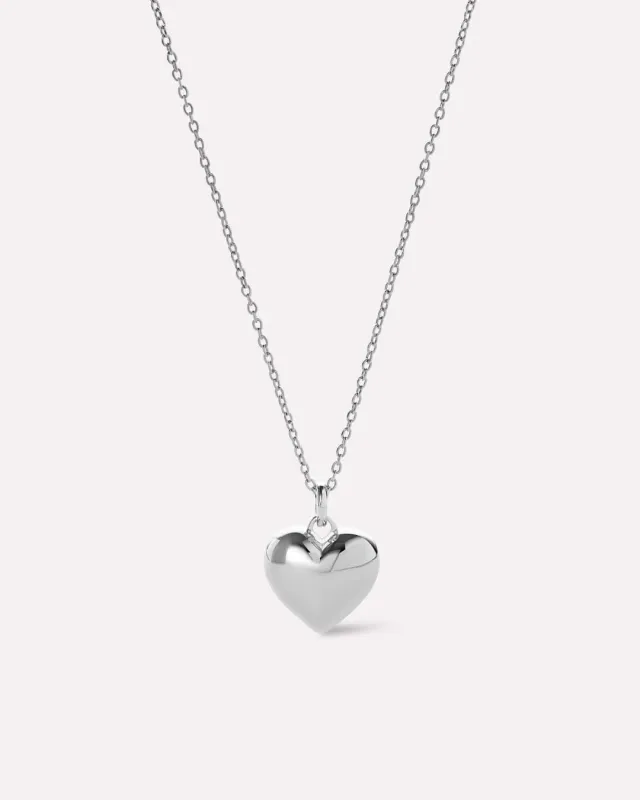 Heart Necklace - Lev Small Silver made by Ana Luisa