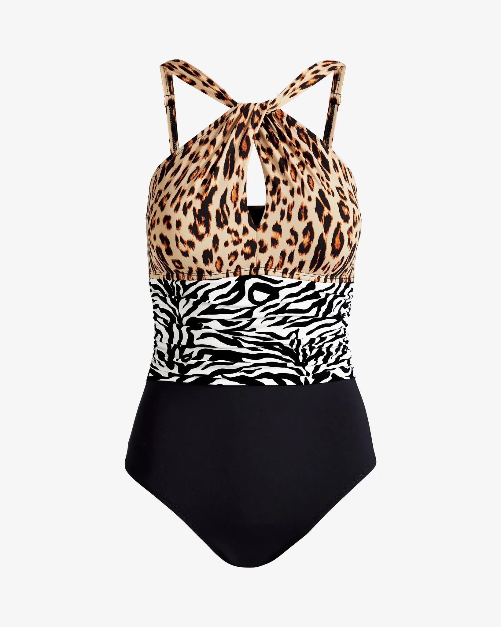 Bleu Rod Beattie Mixed Animal Keyhole One Piece Multi sold by Boston Proper product image thumbnail 2