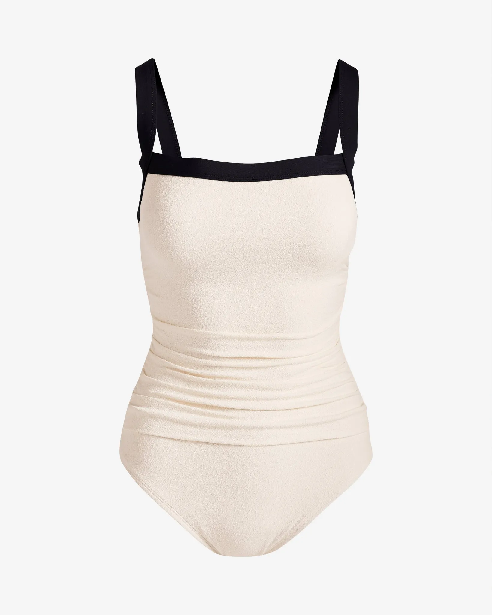 Bleu Rod Beattie Color Block Square Neck One Piece Coconut sold by Boston Proper product image thumbnail 2