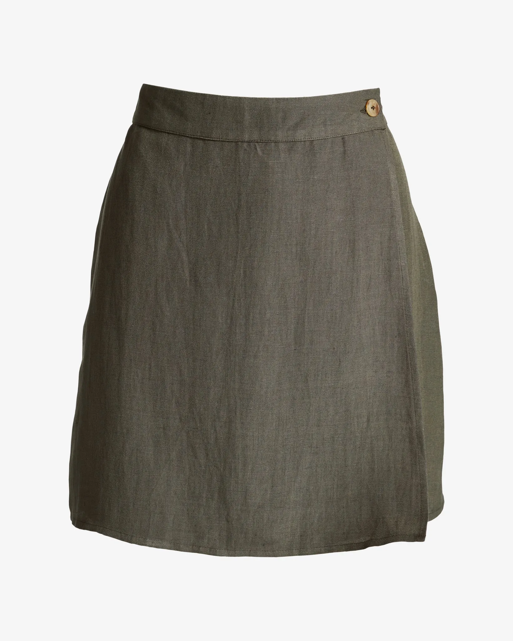 Flirty Linen Wrap Skort Olive Night sold by Boston Proper product image thumbnail 2