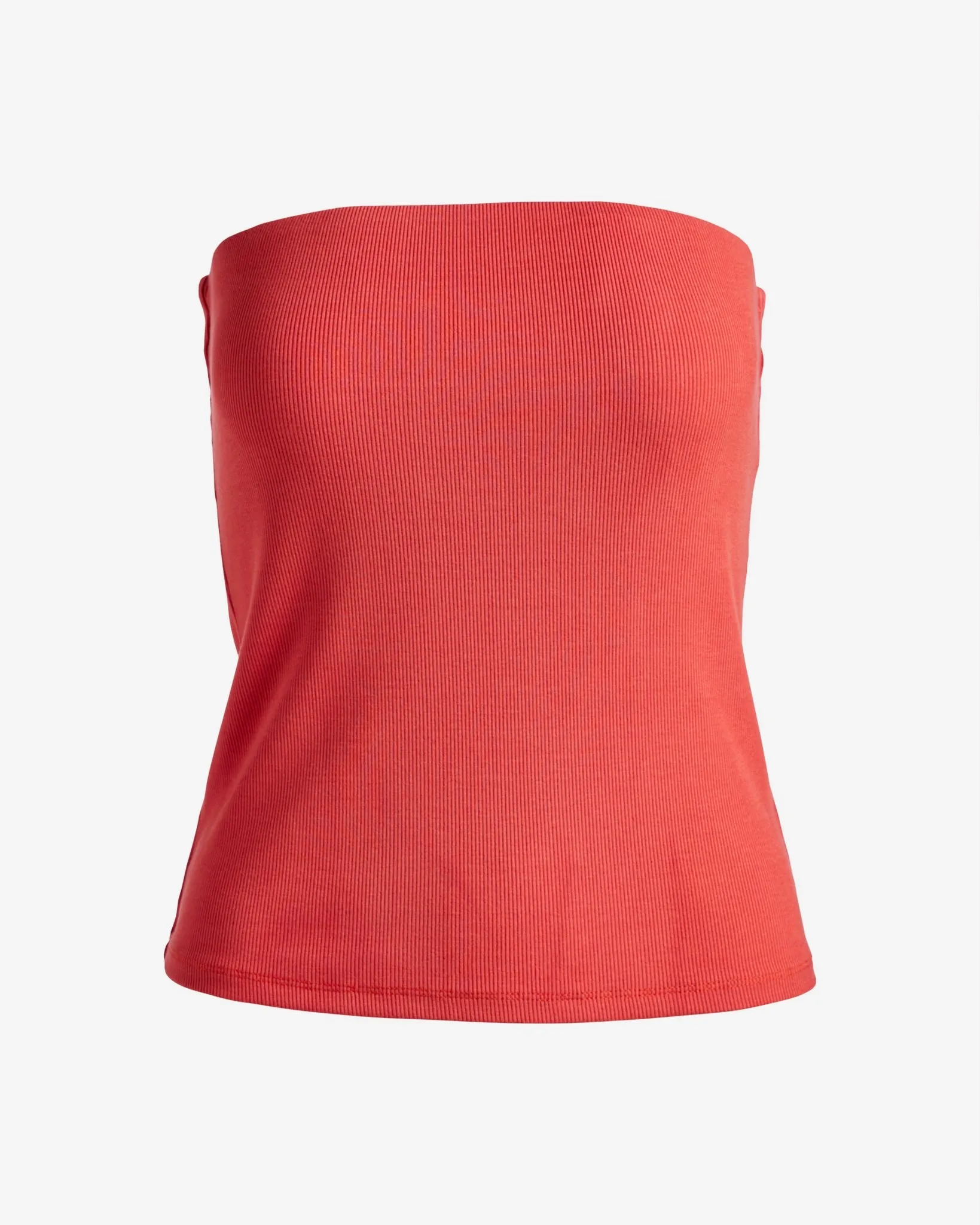 So Essential Ribbed Strapless Tube Top Paprika sold by Boston Proper product image thumbnail 2
