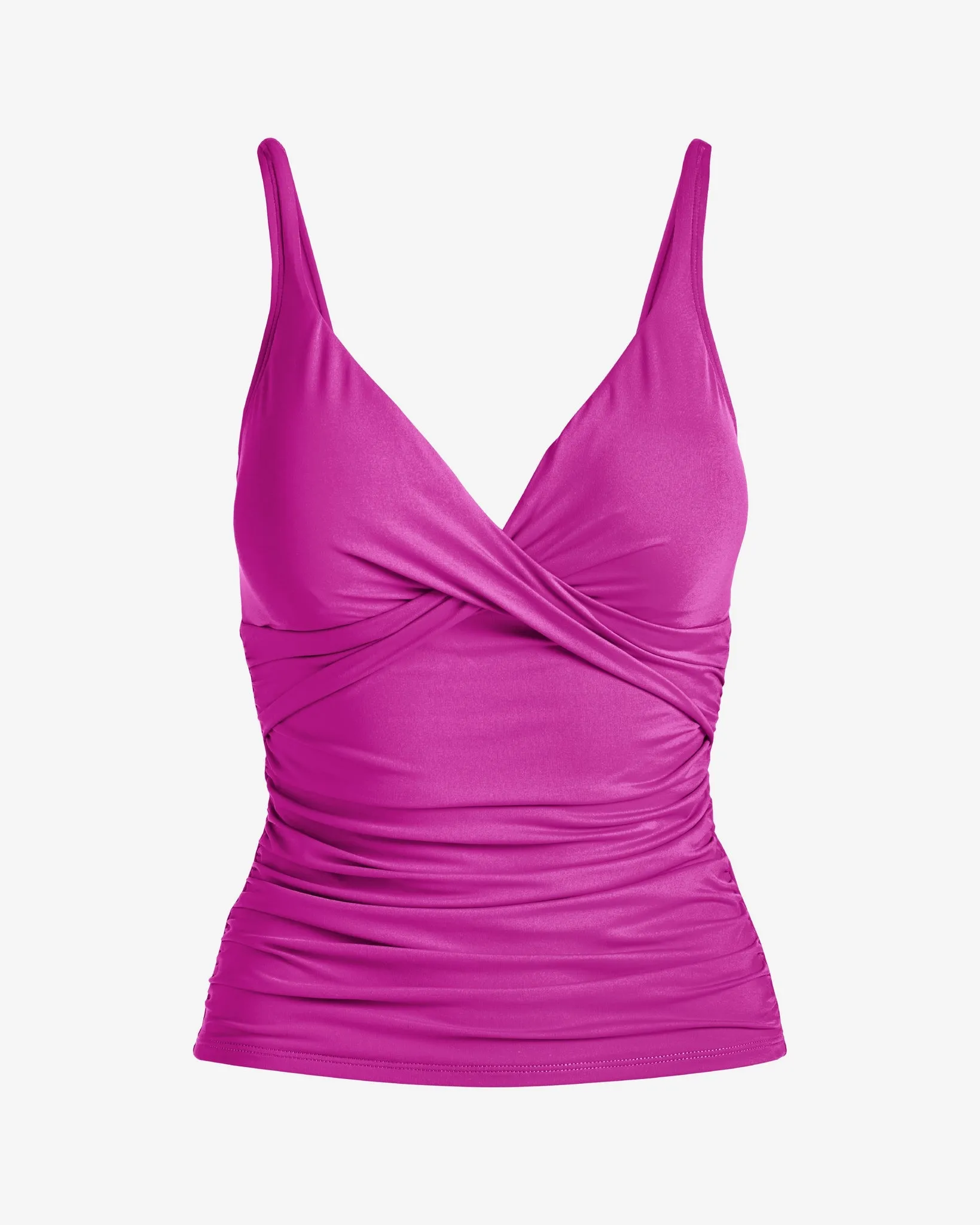 Swim Sense V-Neck Tankini Top Wild Aster sold by Boston Proper product image thumbnail 2
