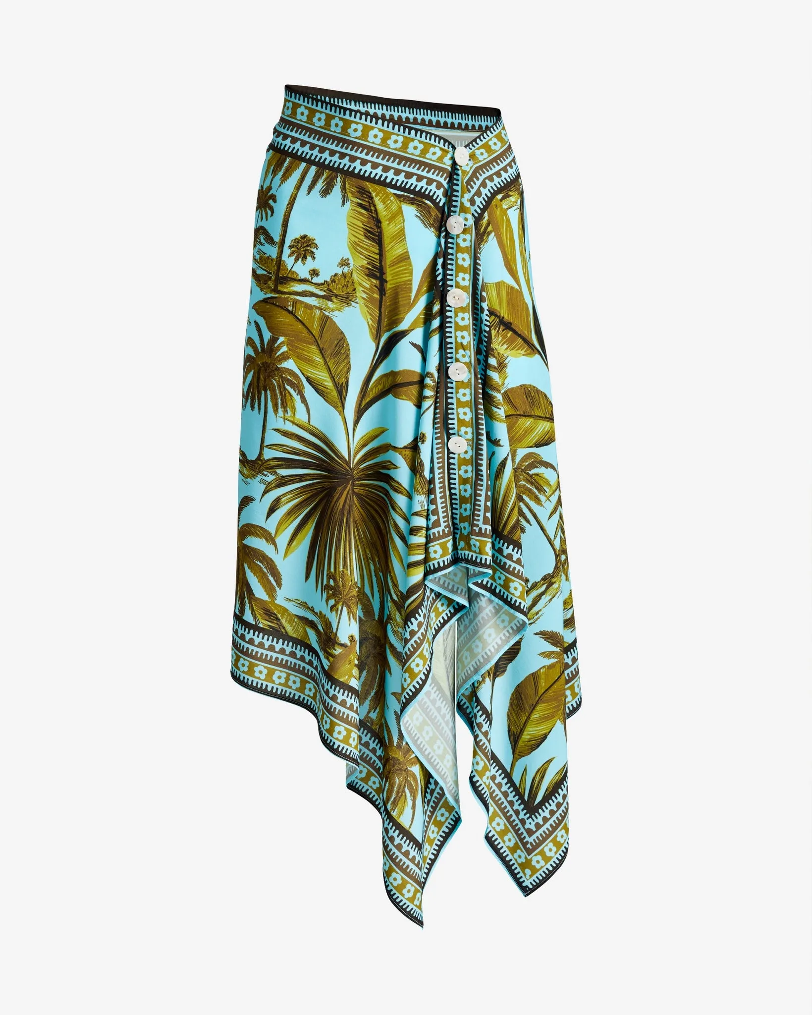 Bleu Rod Beattie Printed Button Up Pareo Waterfall sold by Boston Proper product image thumbnail 2