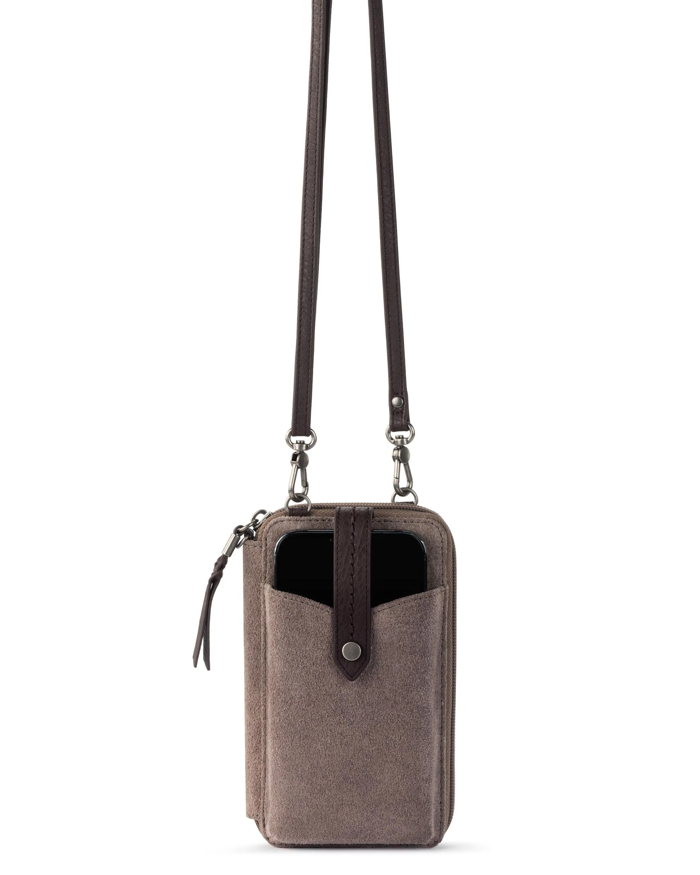 Silverlake Smartphone Wallet - Leather - Mushroom Suede sold by Boston Proper product image thumbnail 2