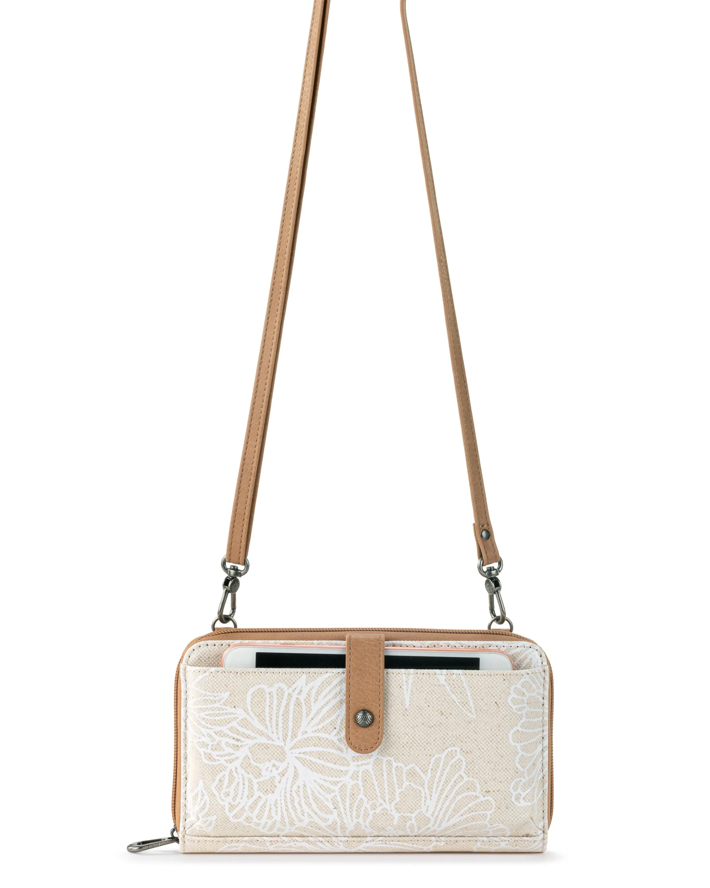 Smartphone Wallet - Canvas - White Flower Blossom sold by Boston Proper product image thumbnail 2