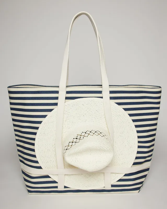 Sunhat Sized Traveler Tote made by Boston Proper