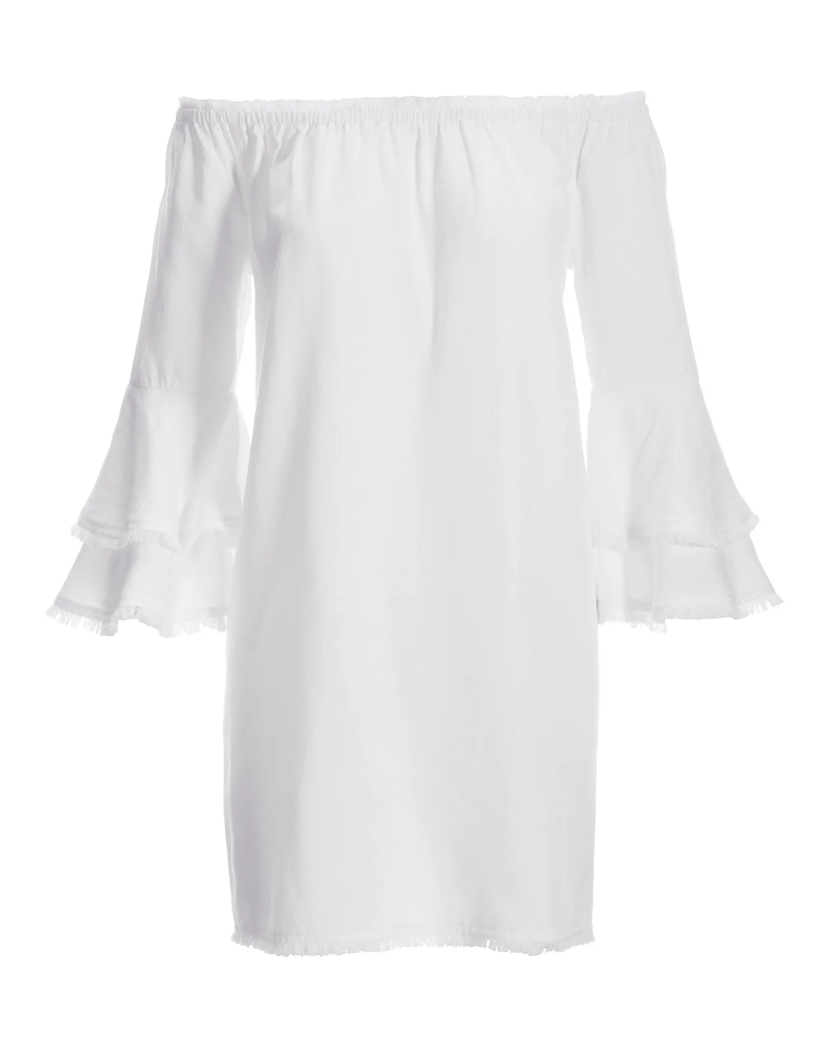 Tencel OTS Dress White sold by Boston Proper product image thumbnail 2
