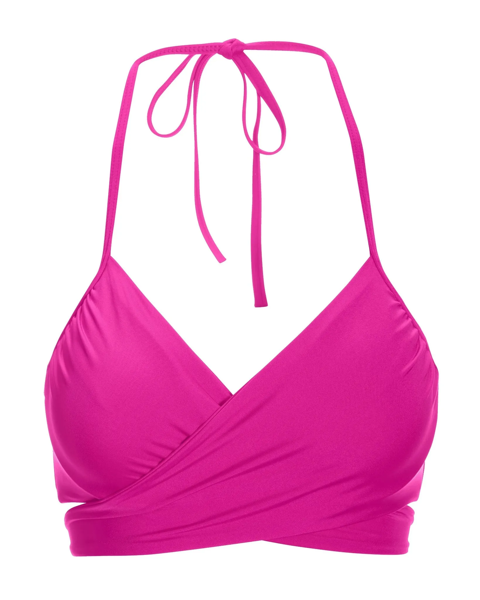 Swim Sense Underwire Wrap Bikini Top 2AJ56 Fuchsia Red sold by Boston Proper product image thumbnail 2
