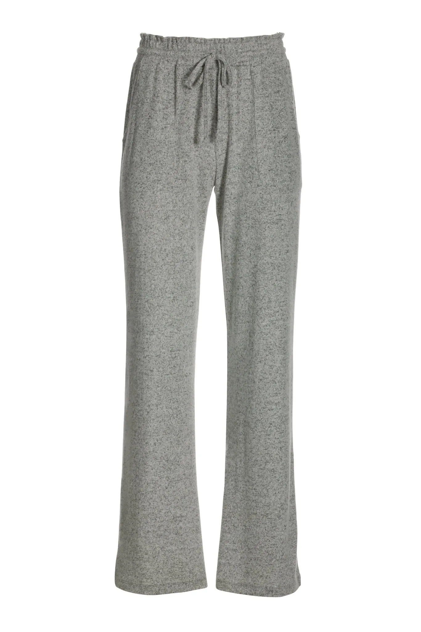 So Soft Wide Leg Drawstring Pant Light Heather Gray sold by Boston Proper product image thumbnail 2