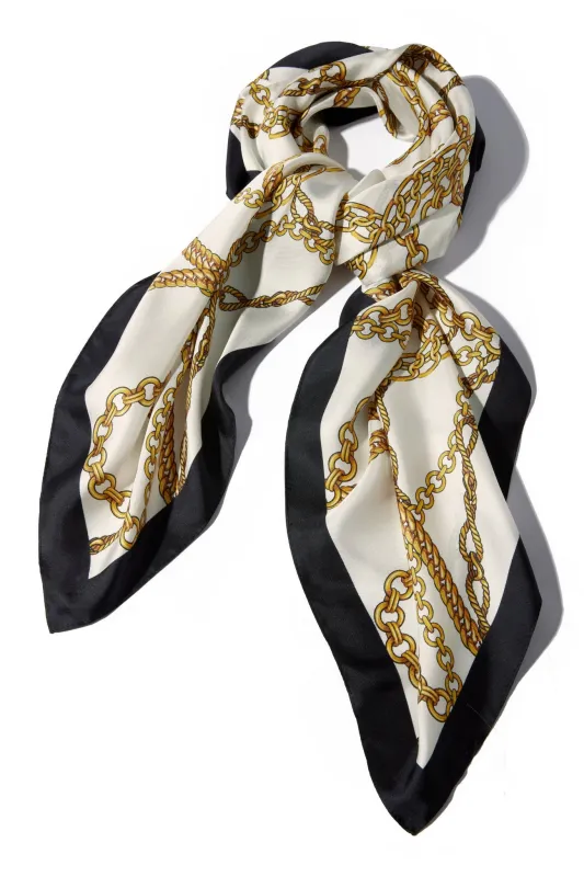 Chain Neck Scarf Multi made by Echo