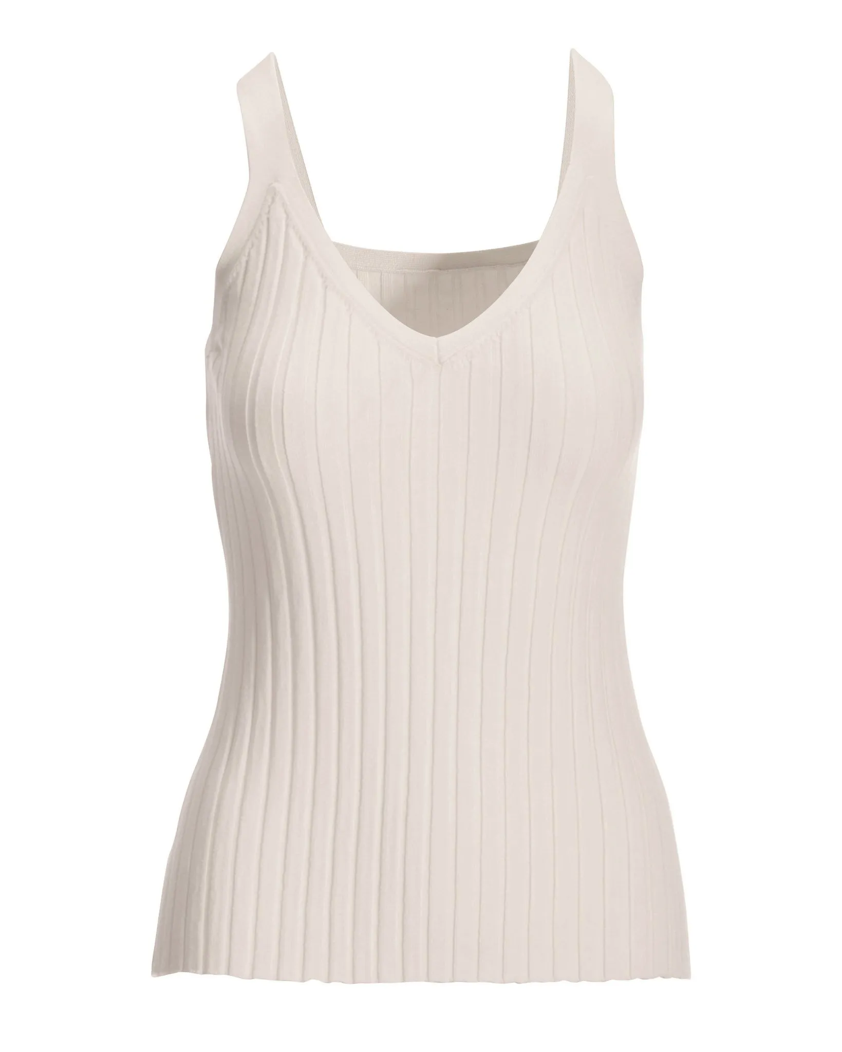 Wide Rib Sweater Tank Off White sold by Boston Proper product image thumbnail 2