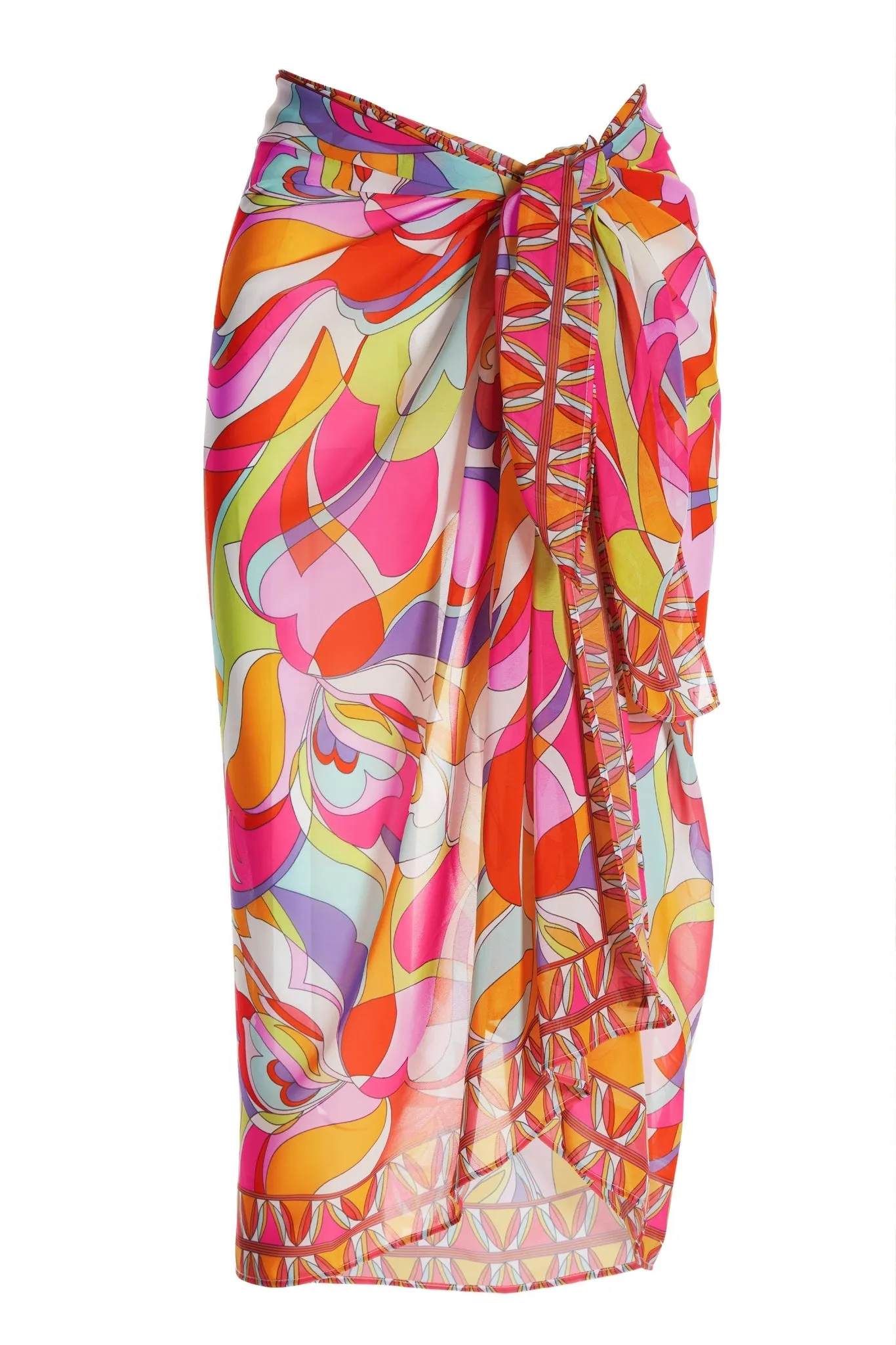 Sunset Waves Printed Sarong Multi sold by Boston Proper product image thumbnail 2