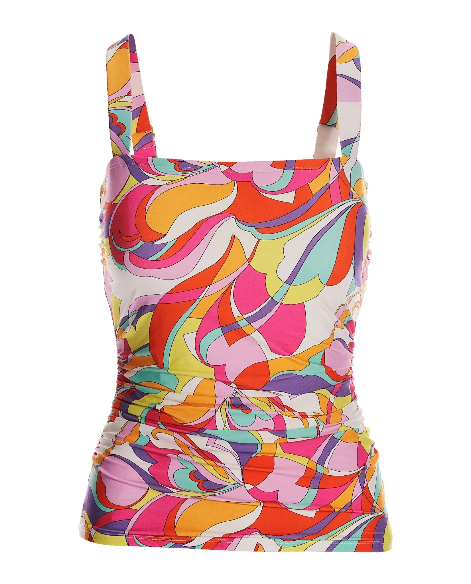 Swim Sense Sunset Waves Printed Square Neck Tankini Multi sold by Boston Proper product image thumbnail 2