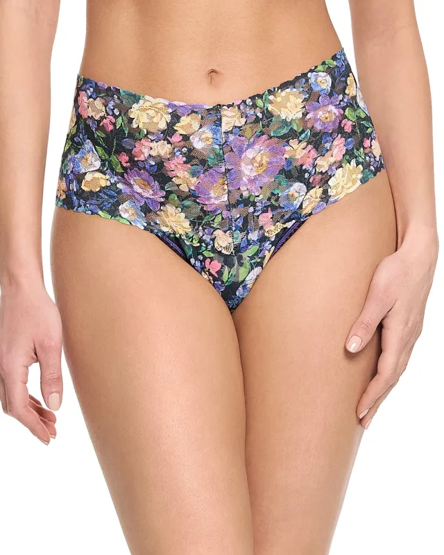 Printed Retro Lace Thong Dream Garden Sale sold by Boston Proper